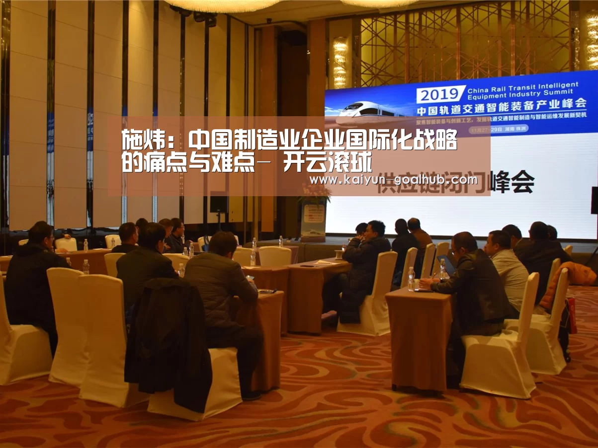 施炜:中国制造业企业国际化战略的痛点与难点- 开云滚球(图2) 开云滚球