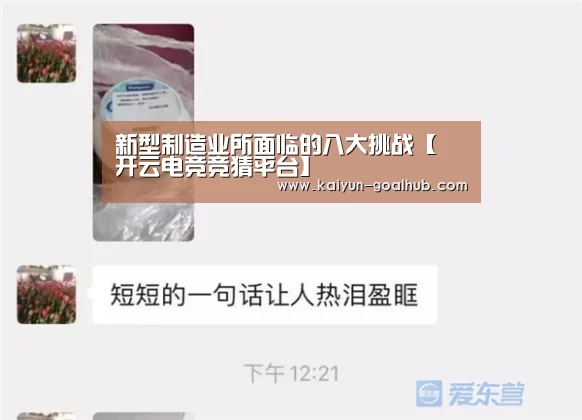 新型制造业所面临的八大挑战【 开云电竞竞猜平台】(图1) 开云滚球